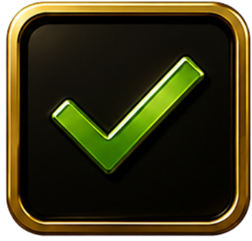 Marca de verificação verde