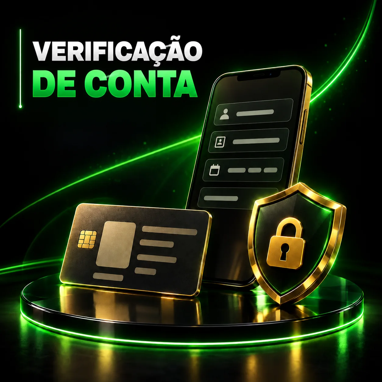 Ilustração da verificação de identidade e segurança da conta