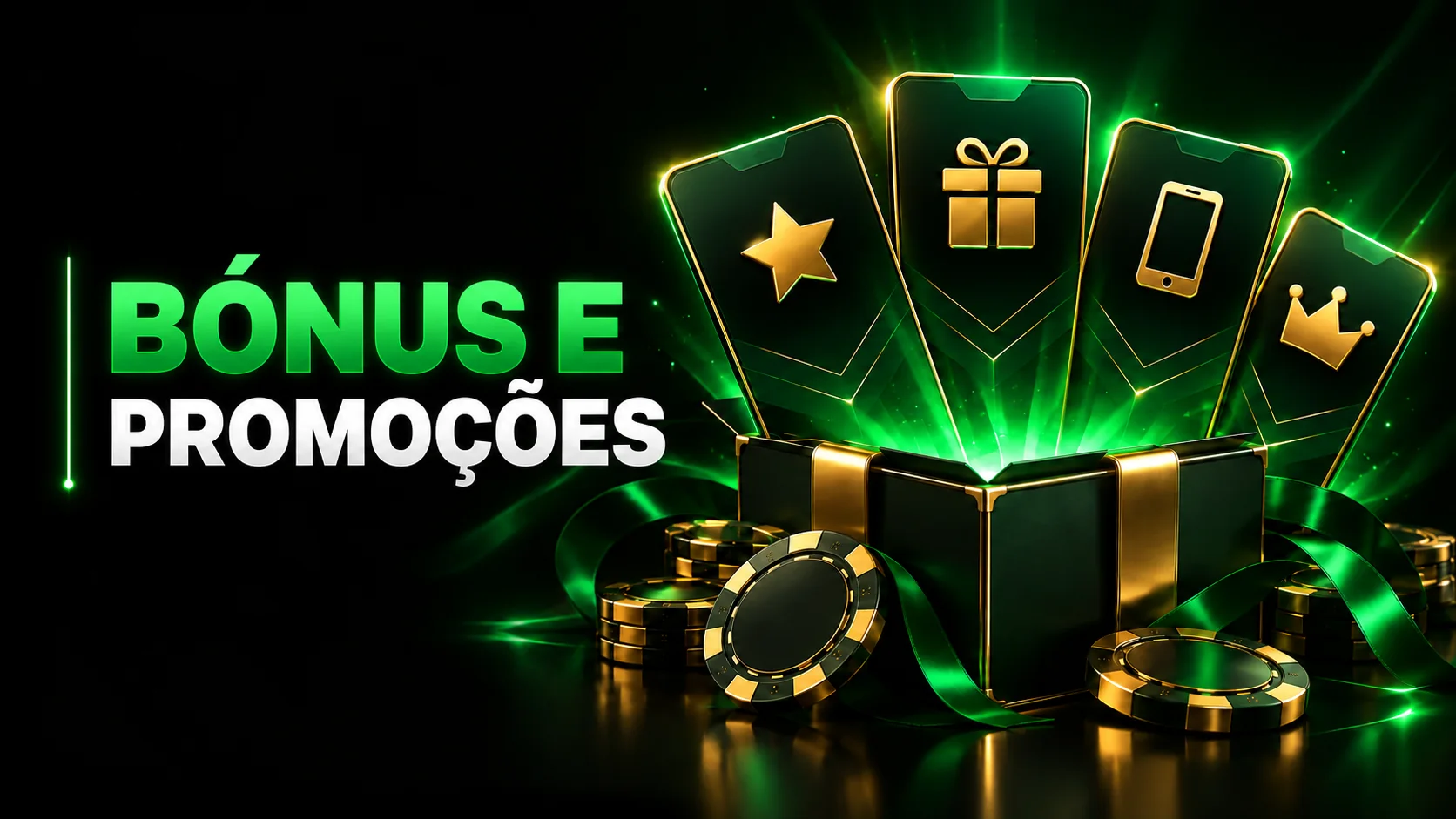 Ilustração de diferentes ofertas e promoções de casino