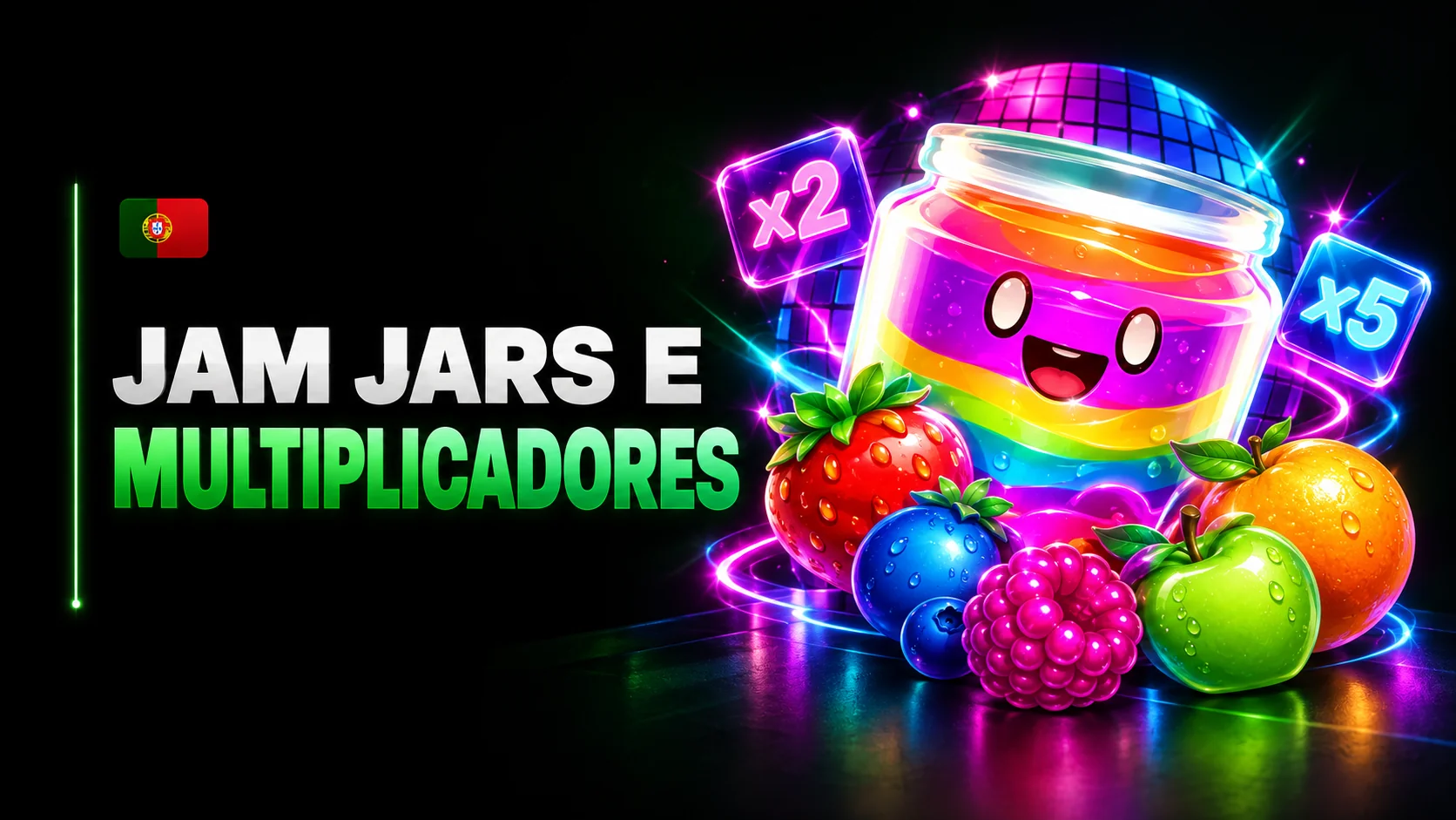 Ilustração dos frascos Jam Jar e dos multiplicadores