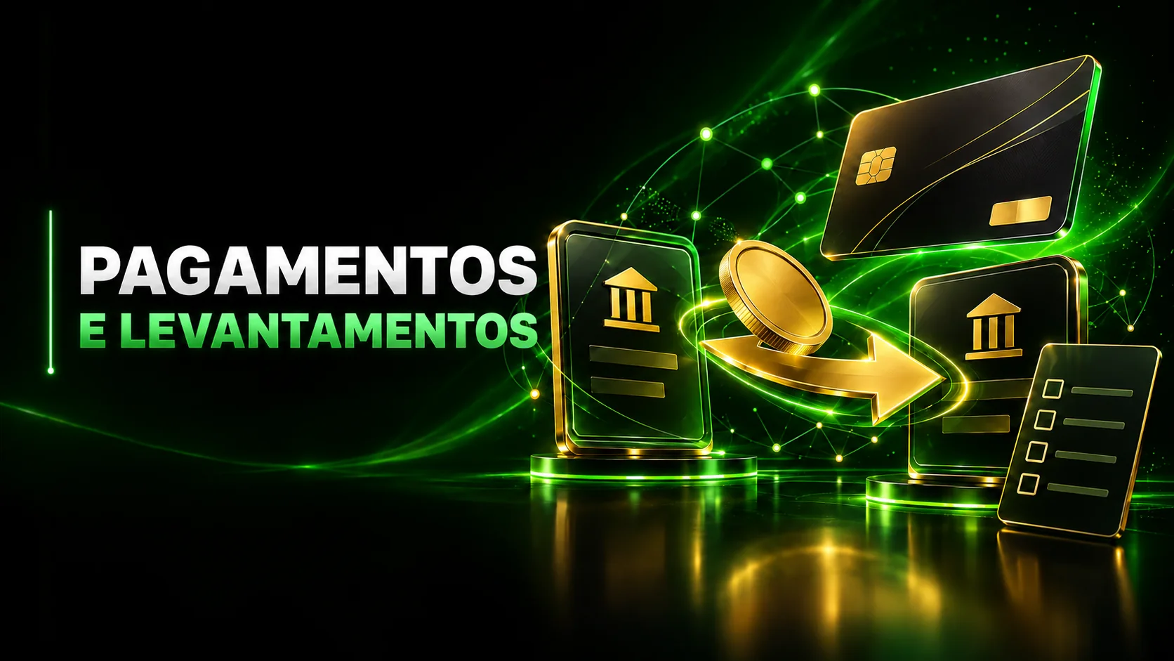Ilustração de pagamentos, levantamentos e verificação de condições