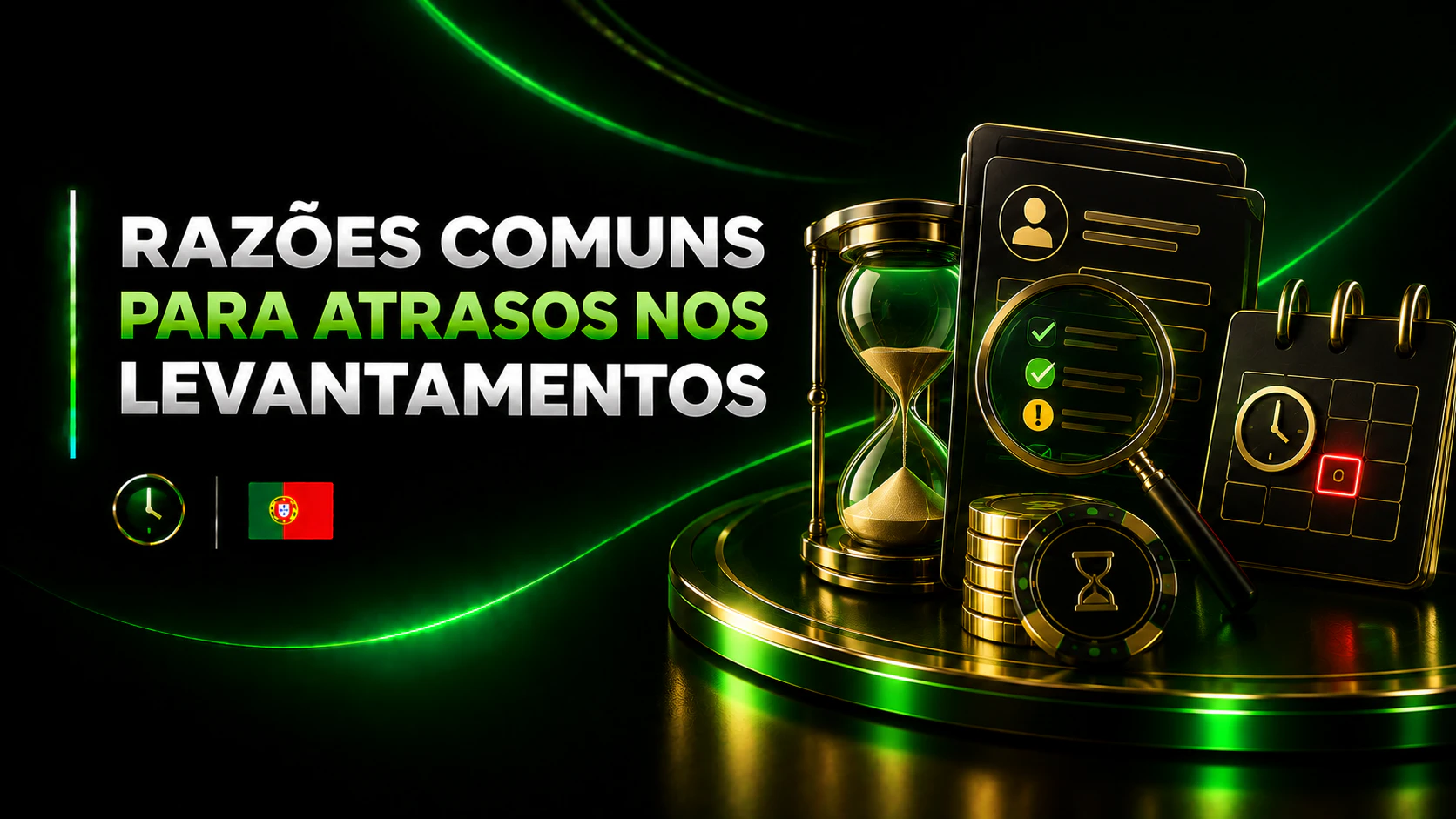 Razões Comuns para Atrasos nos Levantamentos