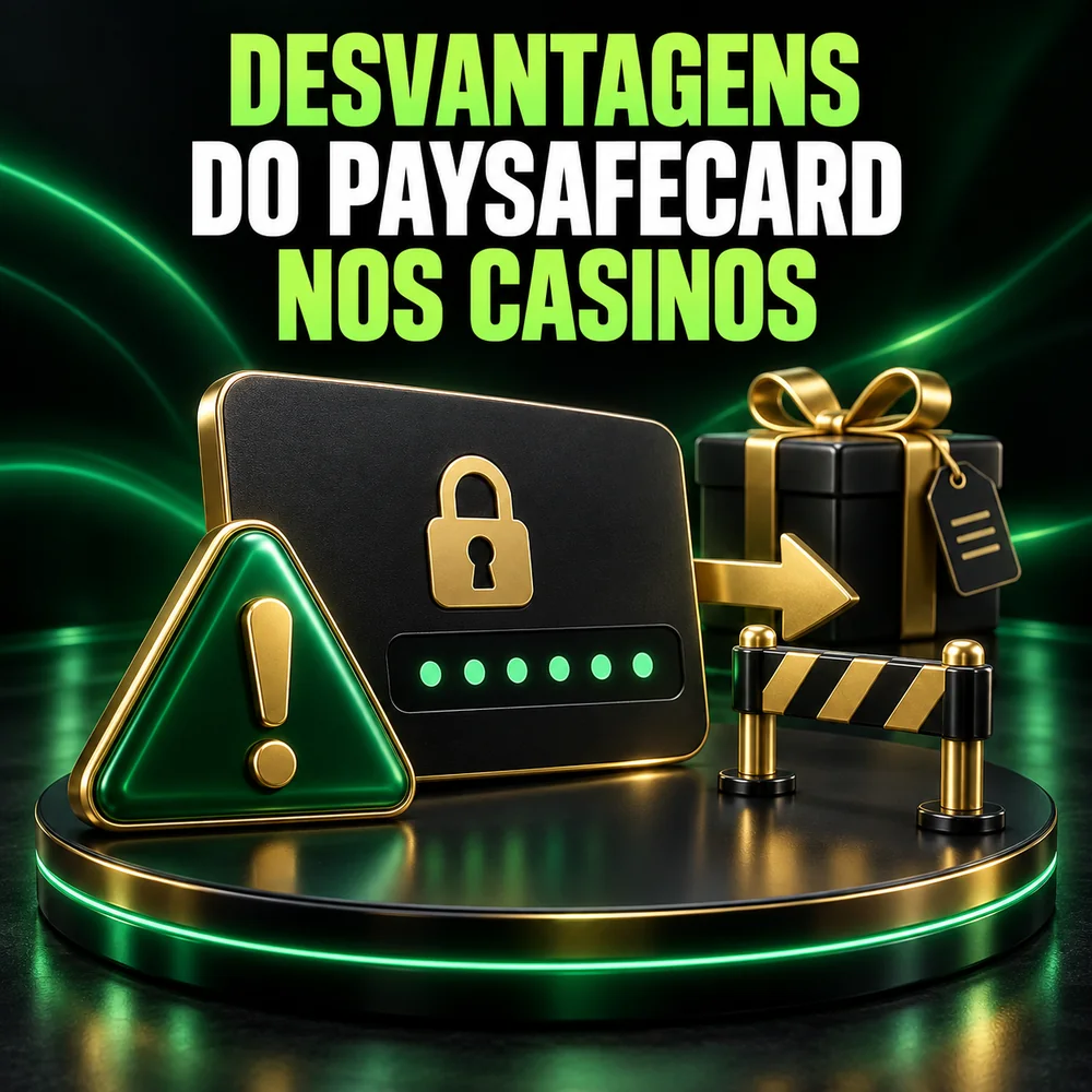 Desvantagens do Paysafecard: restrições de levantamento e condições dos bónus