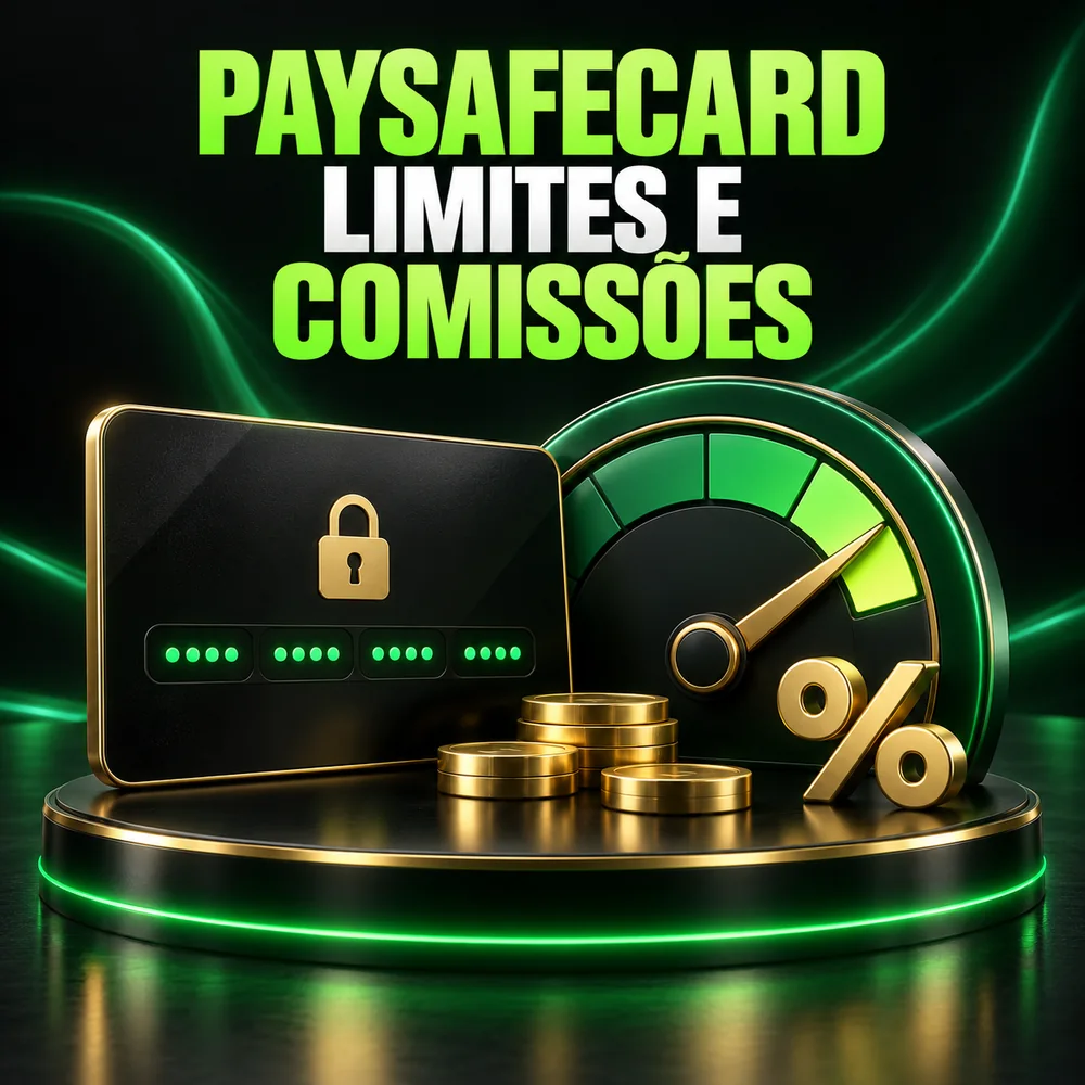 Limites e comissões do Paysafecard em casinos online